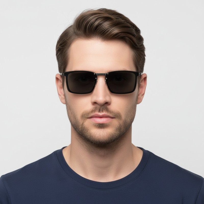 Square Black Eyeglasses