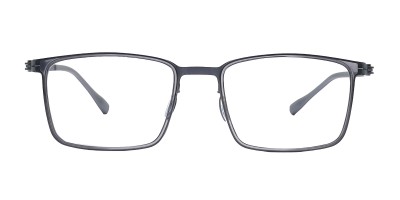 Square Gunmetal Eyeglasses