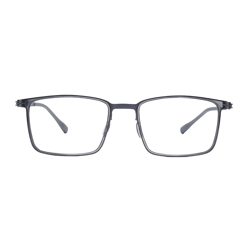 Square Gunmetal Eyeglasses