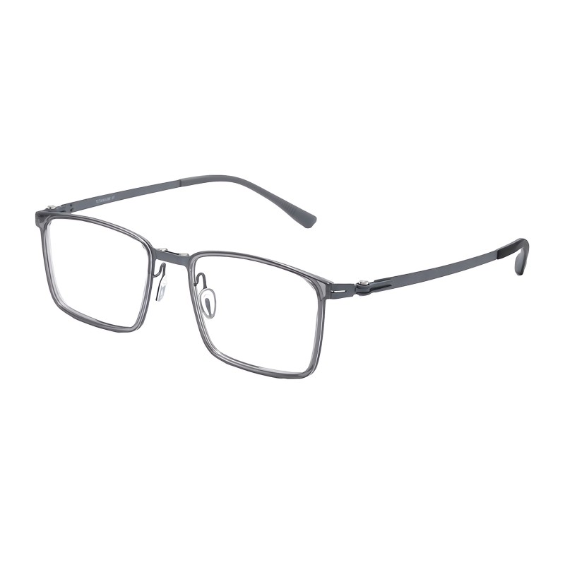 Square Gunmetal Eyeglasses