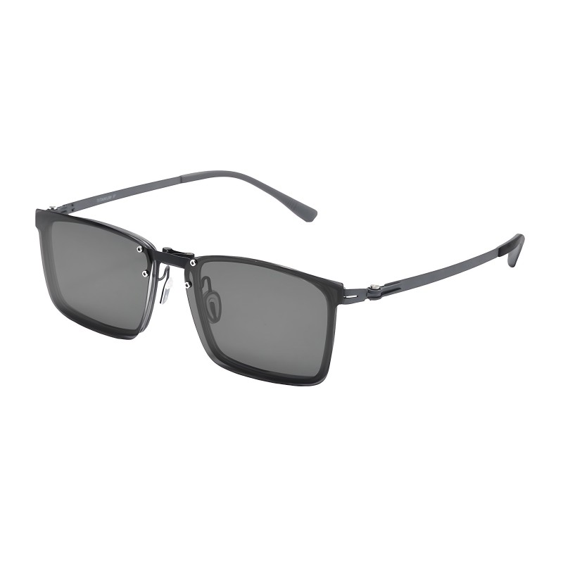 Square Gunmetal Eyeglasses