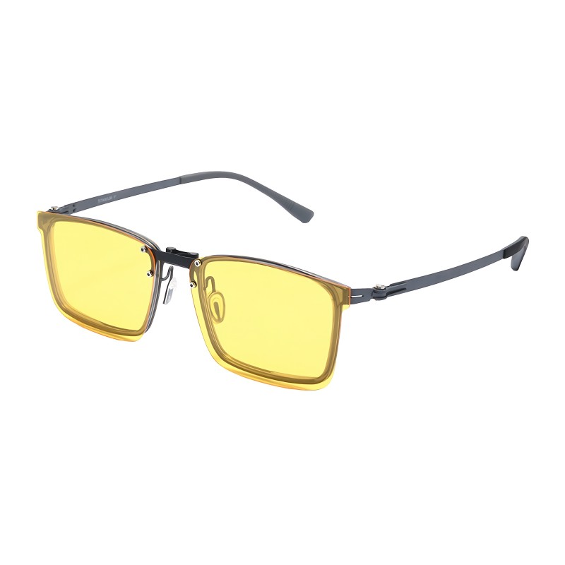 Square Gunmetal Eyeglasses