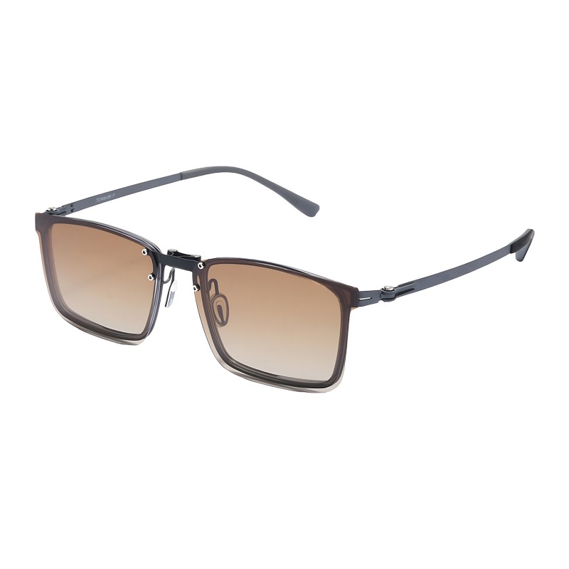 Square Gunmetal Eyeglasses