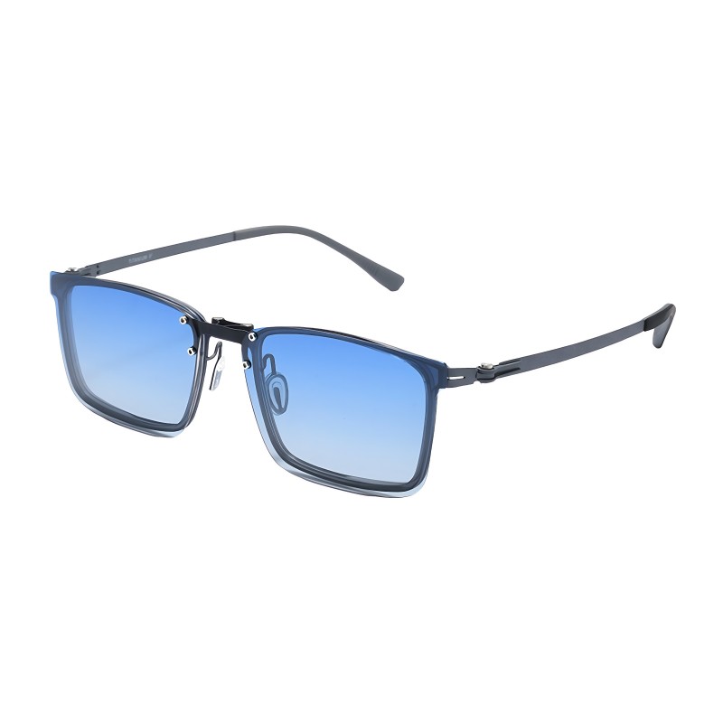 Square Gunmetal Eyeglasses