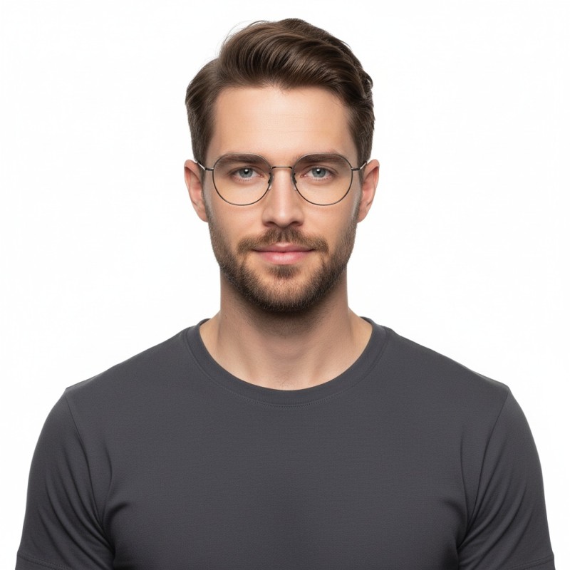 Polygon Gunmetal Eyeglasses