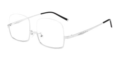 Square Silver Eyeglasses