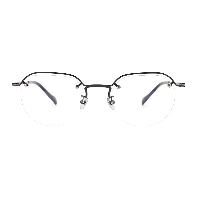 Polygon Black Eyeglasses