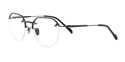 Polygon Black Eyeglasses
