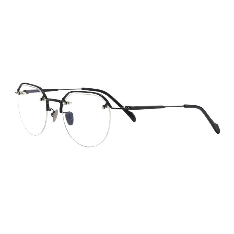 Polygon Black Eyeglasses