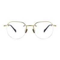 Polygon Golden Eyeglasses