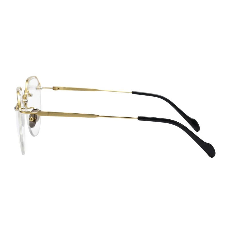 Polygon Golden Eyeglasses