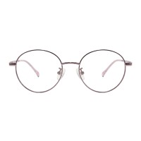 Round Pink Eyeglasses