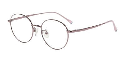 Round Pink Eyeglasses