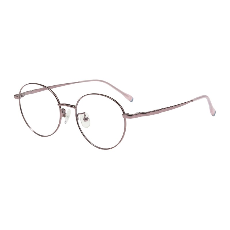 Round Pink Eyeglasses