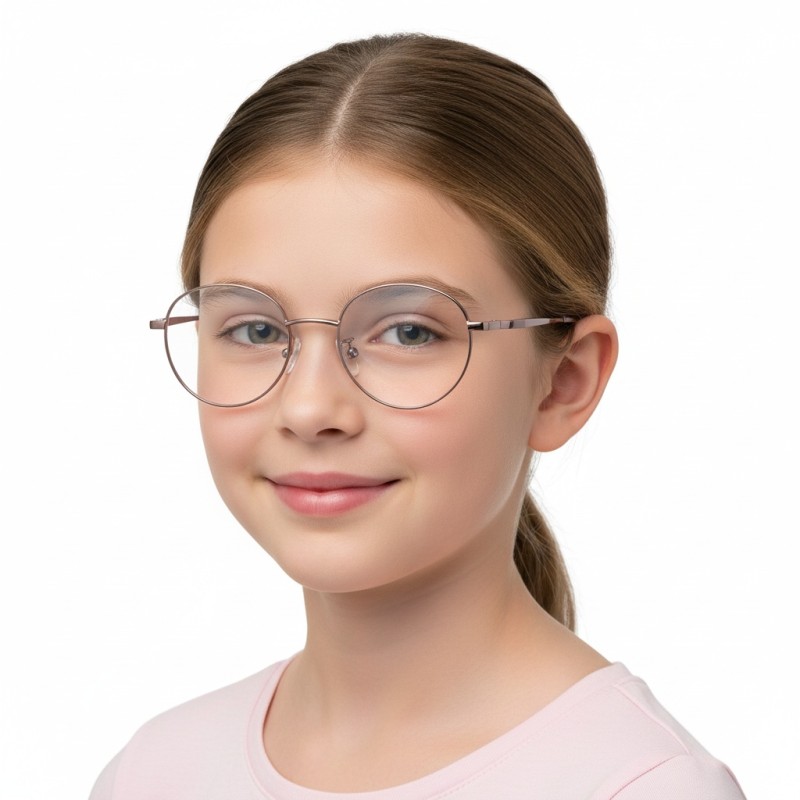 Round Pink Eyeglasses