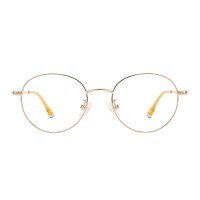 Round Orange Eyeglasses
