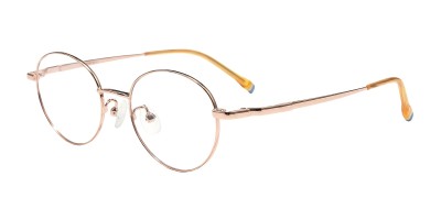 Round Orange Eyeglasses