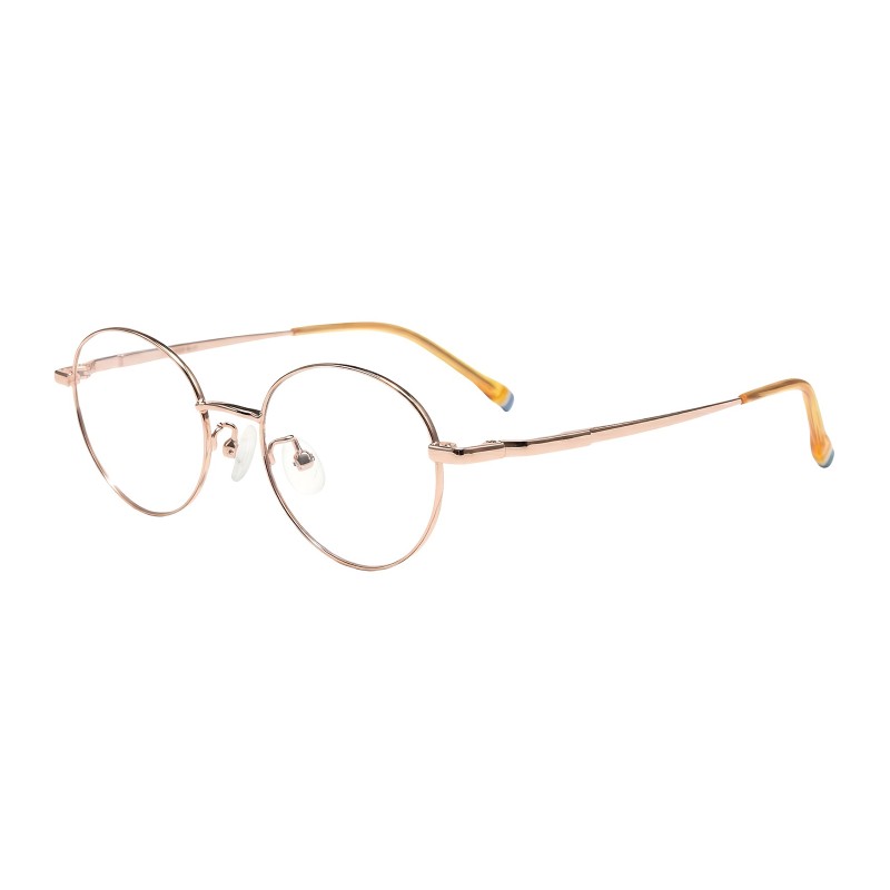 Round Orange Eyeglasses