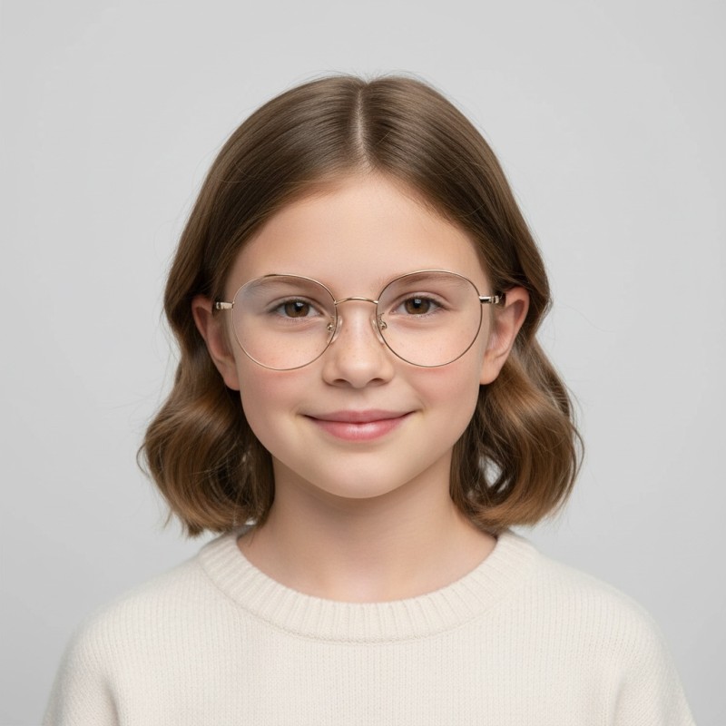 Round Orange Eyeglasses