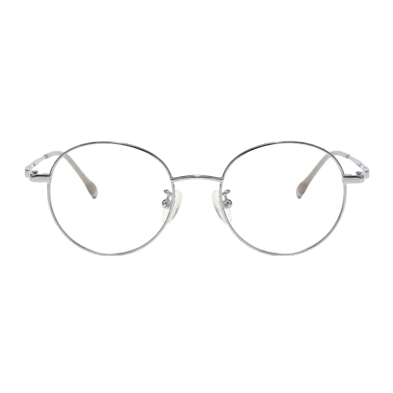 Round Silver Eyeglasses