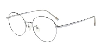 Round Silver Eyeglasses