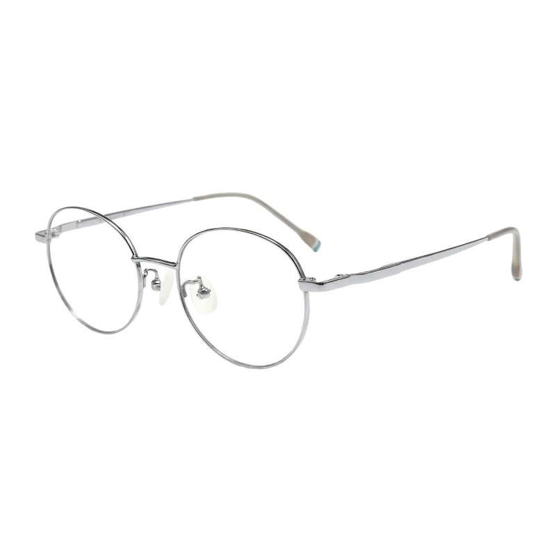 Round Silver Eyeglasses