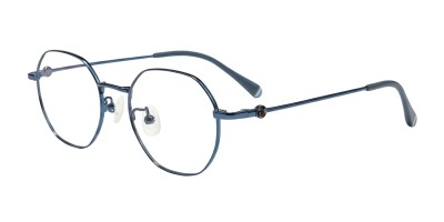 Polygon Blue Eyeglasses