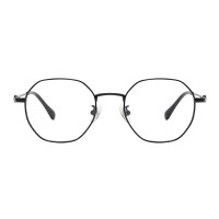 Polygon Black Eyeglasses