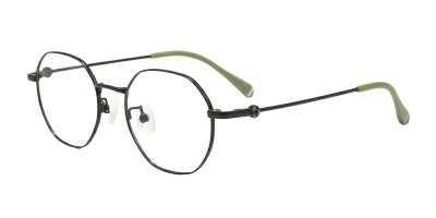 Polygon Green Eyeglasses