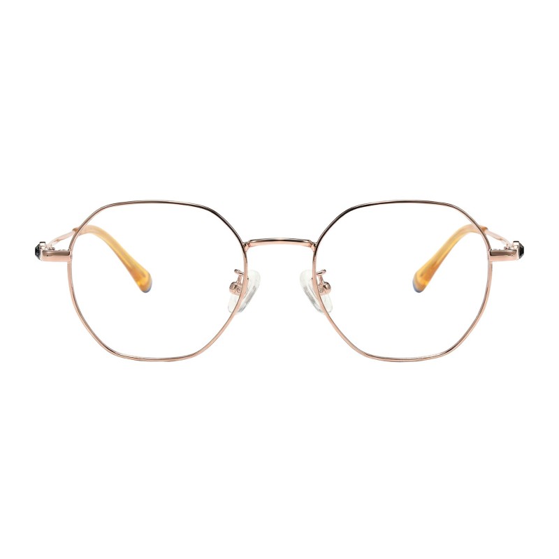 Polygon Orange Eyeglasses