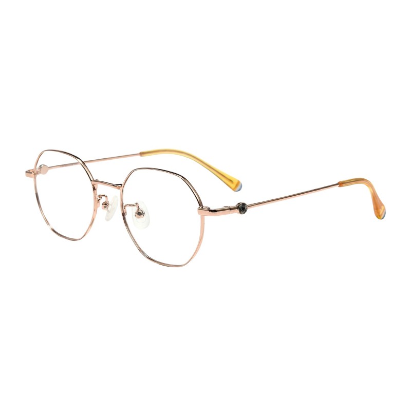Polygon Orange Eyeglasses