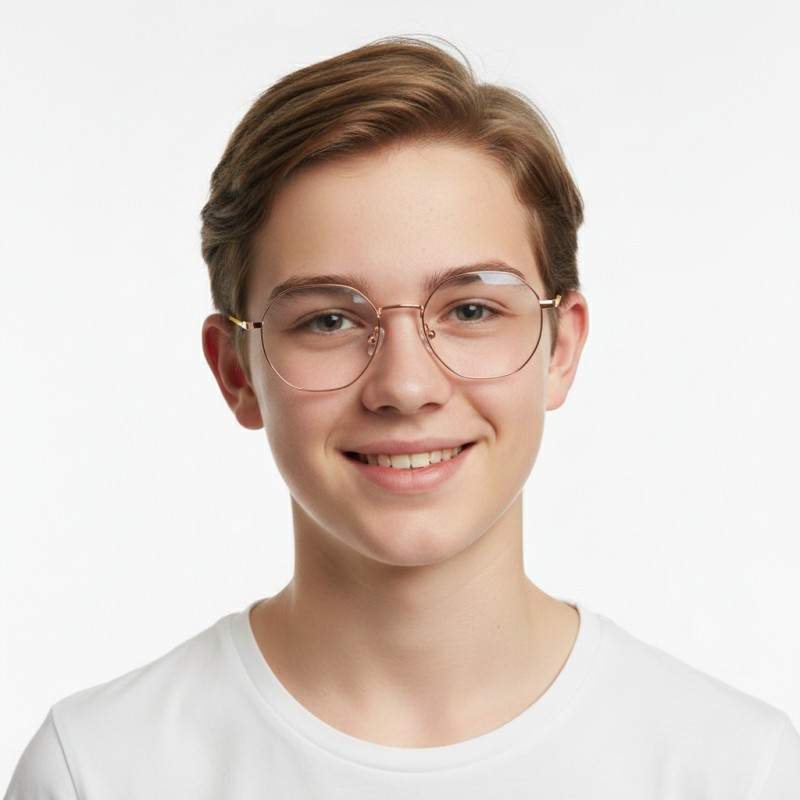 Polygon Orange Eyeglasses