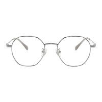 Polygon Silver Eyeglasses