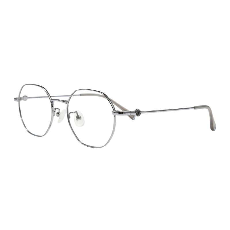 Polygon Silver Eyeglasses