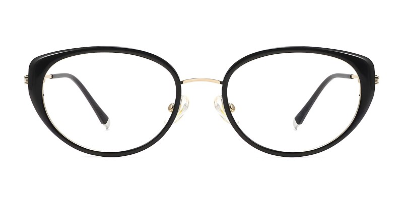 Parisian Black Cat Eye Prescription Glasses