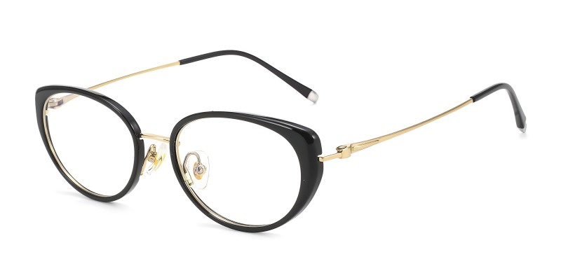 Parisian Black Cat Eye Prescription Glasses additional view