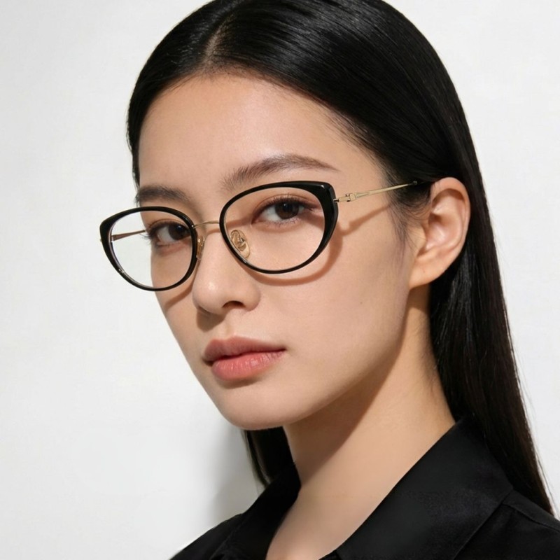 Cat Eye Black Eyeglasses