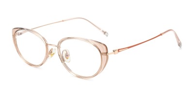 Parisian Rose Gold Cat Eye Prescription Glasses