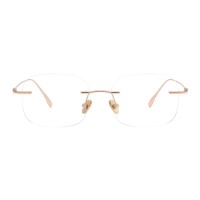 Square Rose Gold Eyeglasses