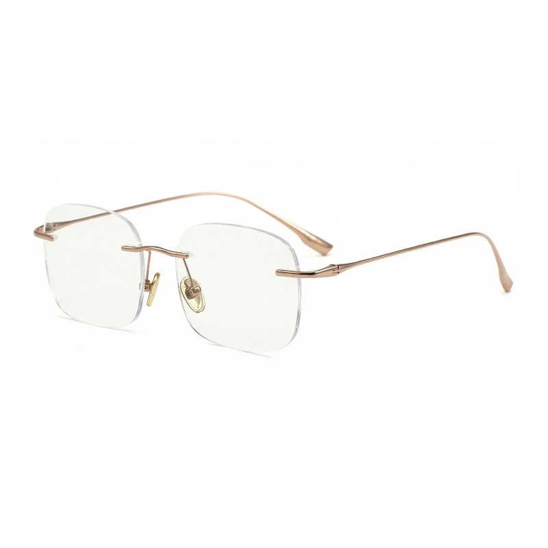 Square Rose Gold Eyeglasses