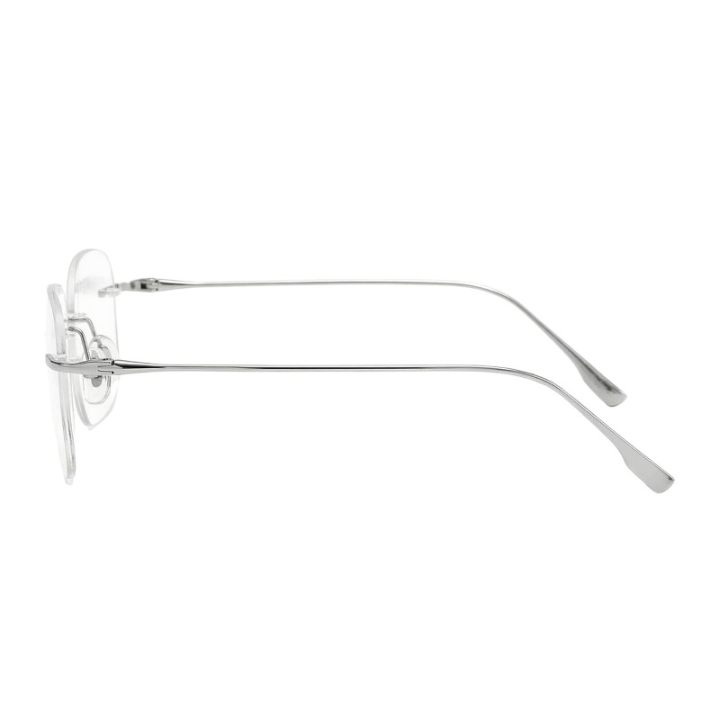 Square Silver Eyeglasses
