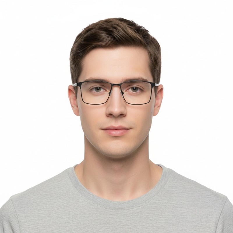 Rectangle Black Eyeglasses
