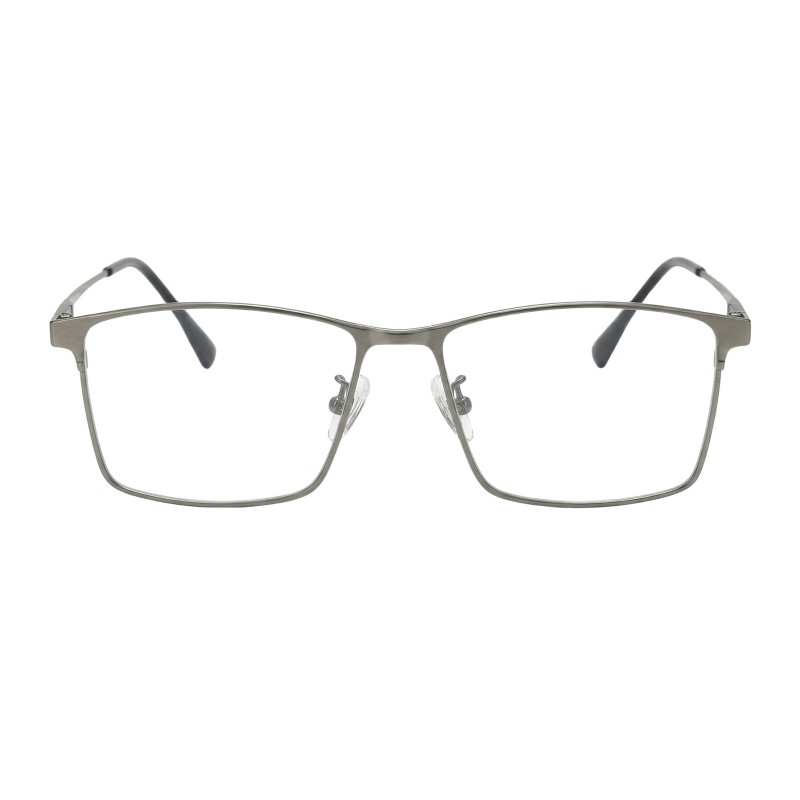 Rectangle Gunmetal Eyeglasses