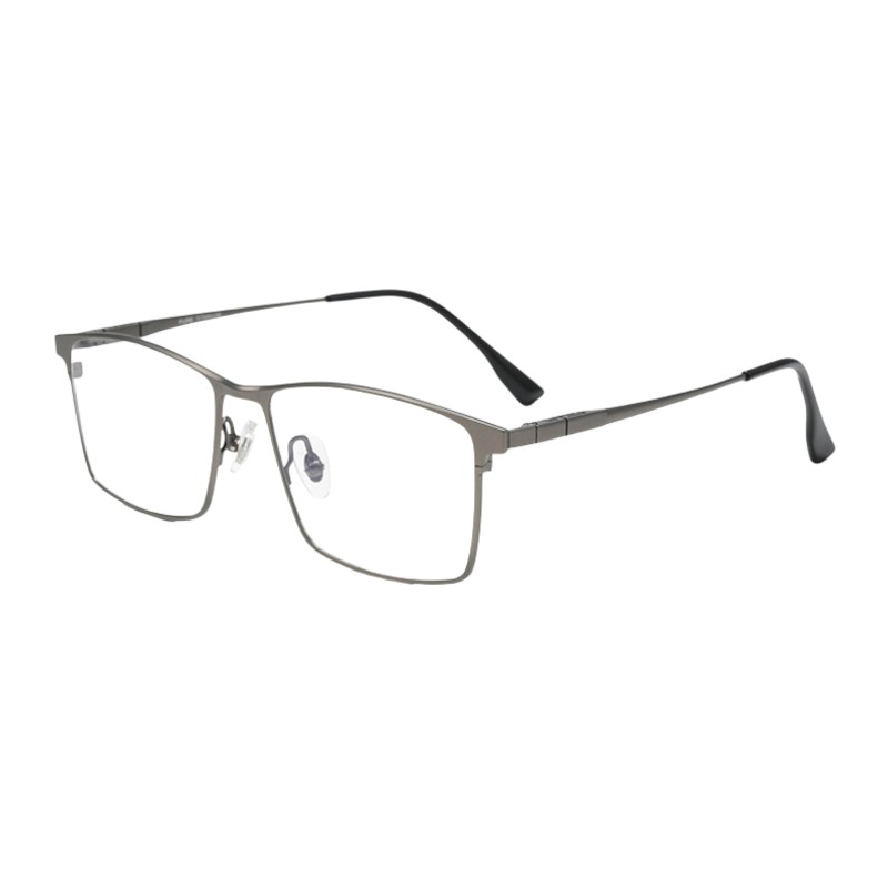 Rectangle Gunmetal Eyeglasses