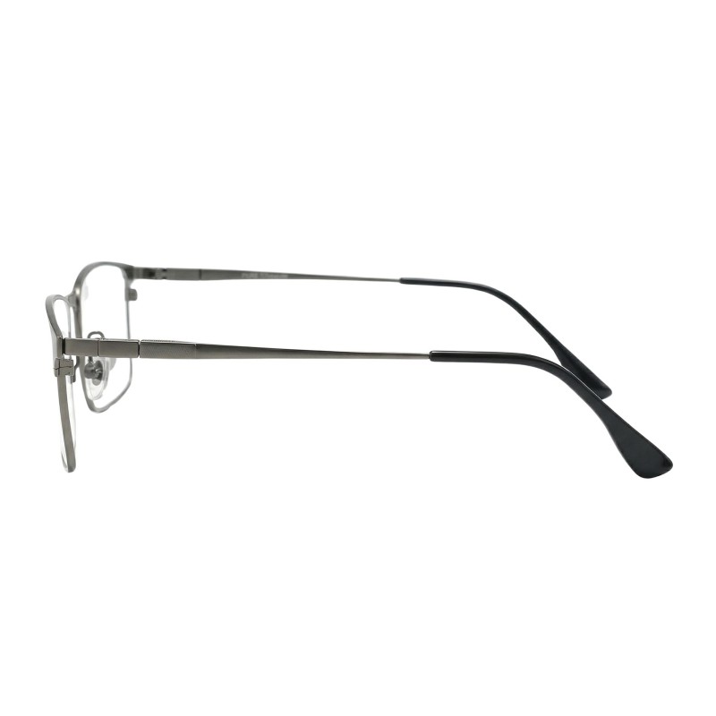 Rectangle Gunmetal Eyeglasses