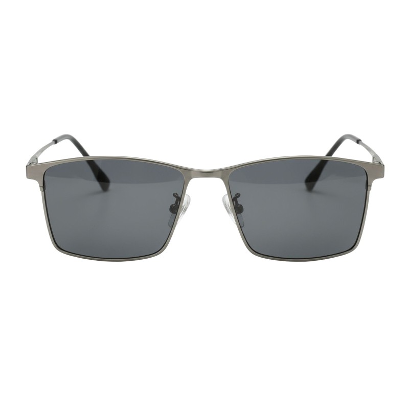 Rectangle Gunmetal Eyeglasses