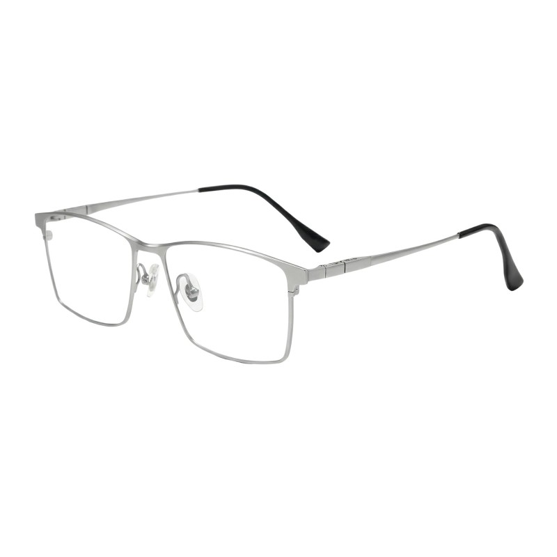 Rectangle Silver Eyeglasses
