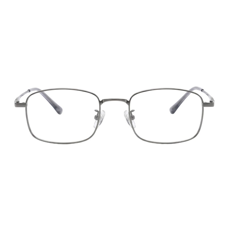 Rectangle Gunmetal Eyeglasses