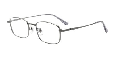 Rectangle Gunmetal Eyeglasses