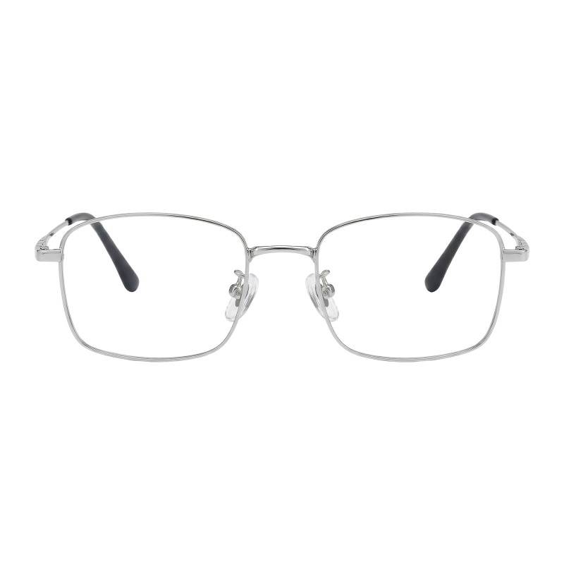 Rectangle Silver Eyeglasses
